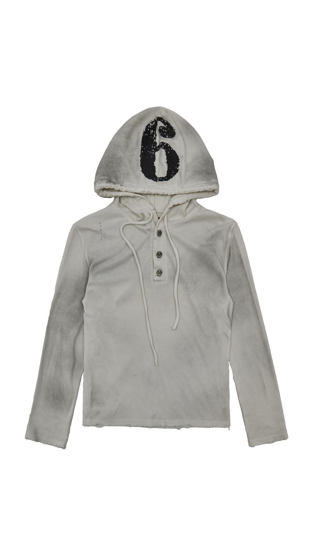 [devil kim] Number 6 Hoodie (white)