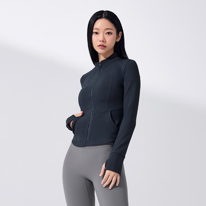 파워 기모 히트 슬림핏 집업자켓