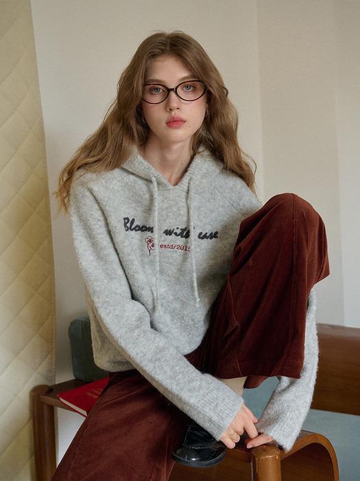 SR_Fleece loop hooded sweater