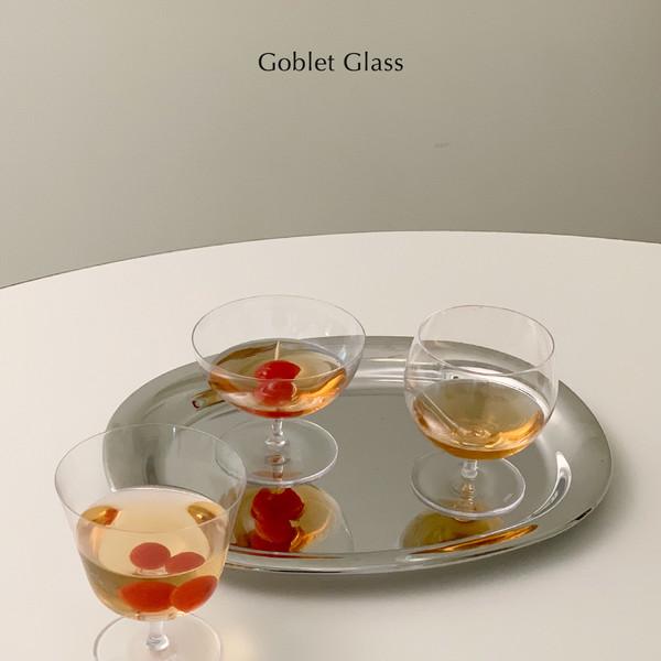 Goblet glass (3 types)