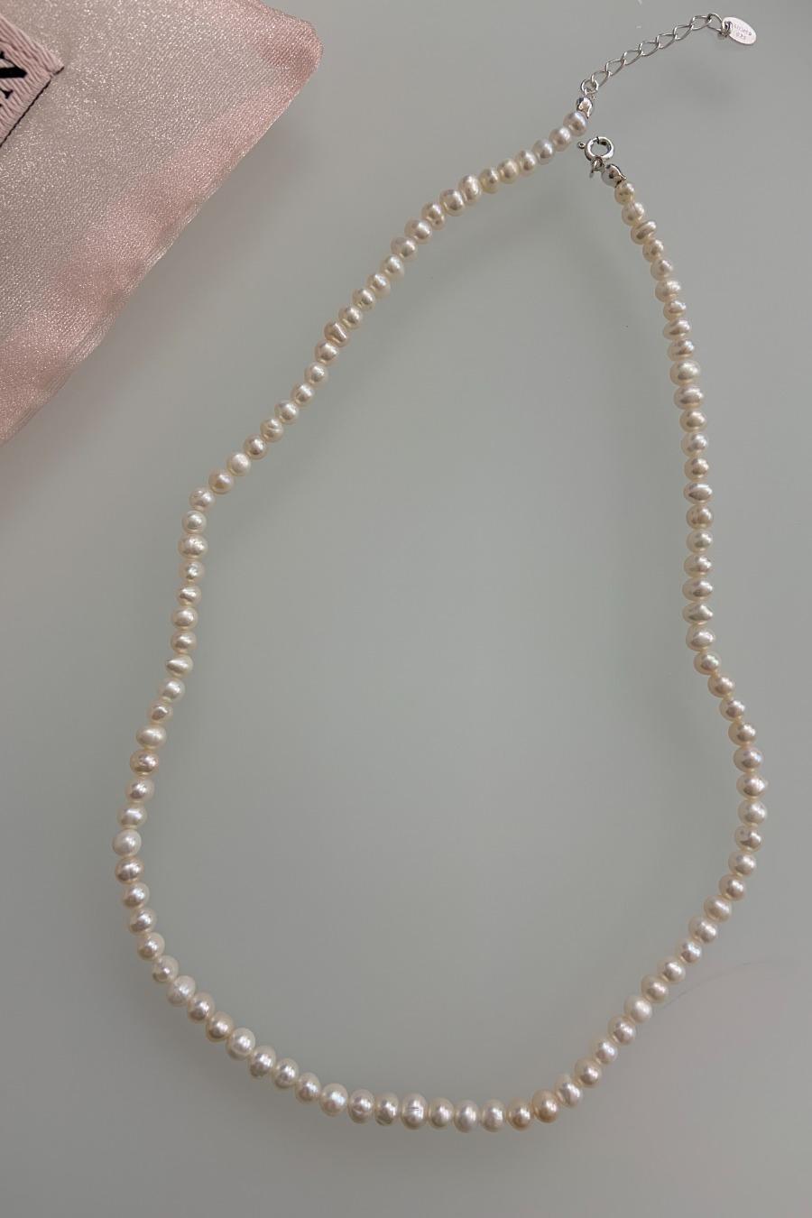 블루민 천연 담수 진주 목걸이