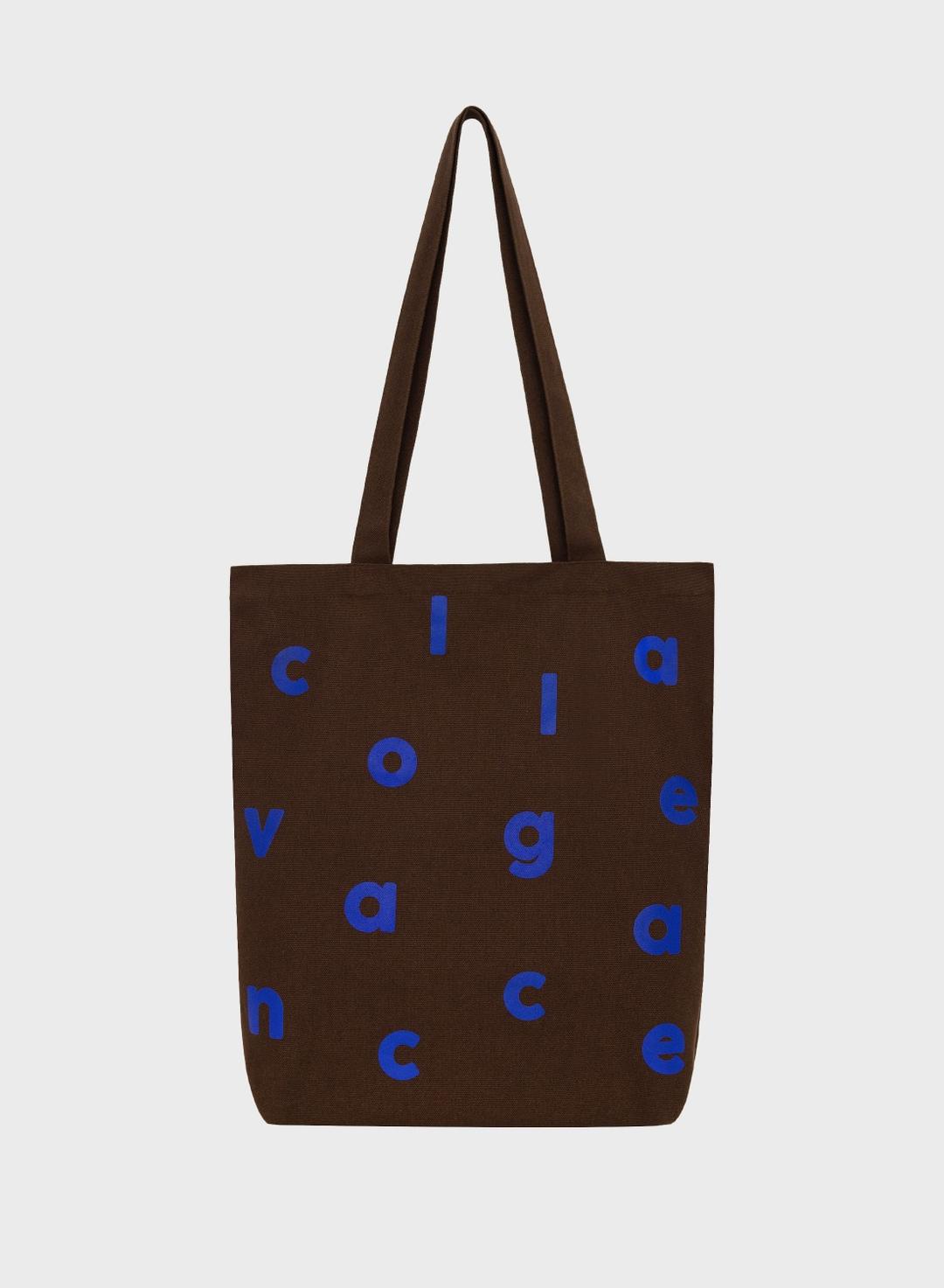 Logo Alphabet Cotton Bag (Brown)