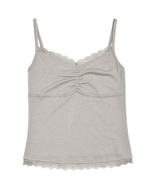 레이스 울 탱크탑 (라이트그레이)