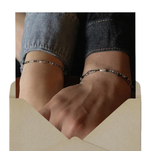 2月) 내 안의 평화, couple line bracelets