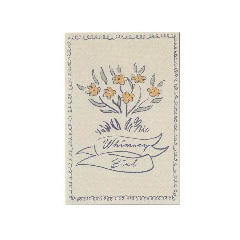 WHIMSEY BIRD Yellow flower