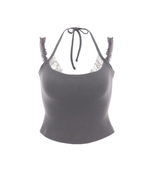 3-way Tropical frill sleeveless 003(Baby purple)