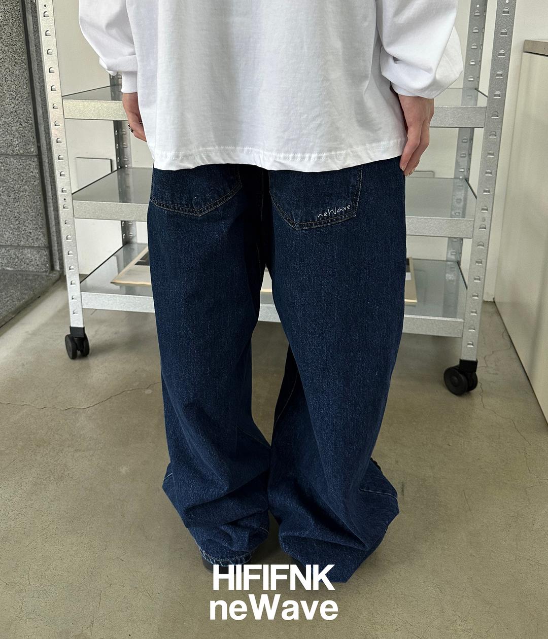 (MADE) Skater Wide Denim_Blue