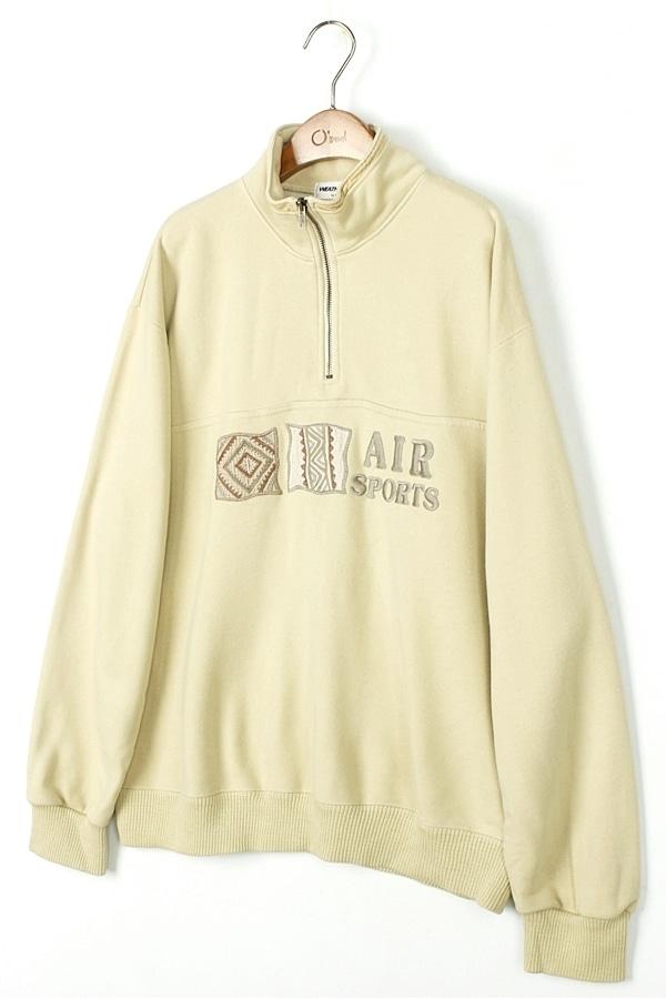 WEATHERCOCK 자수 포인트 하프 집업 맨투맨 MAN_L