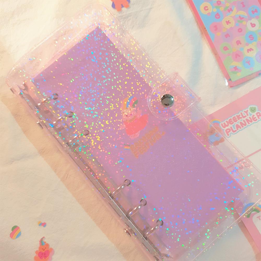 무지개축제 포켓 6공 슬림 다이어리