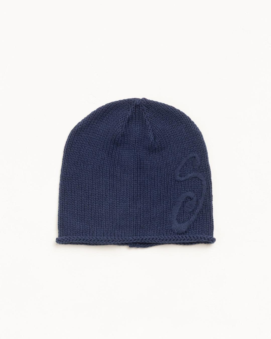 S KNIT SKULLCAP - Navy / ONE SIZE