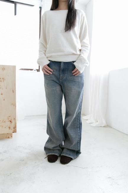 오무수히 boy bootcut denim pants(S-L)