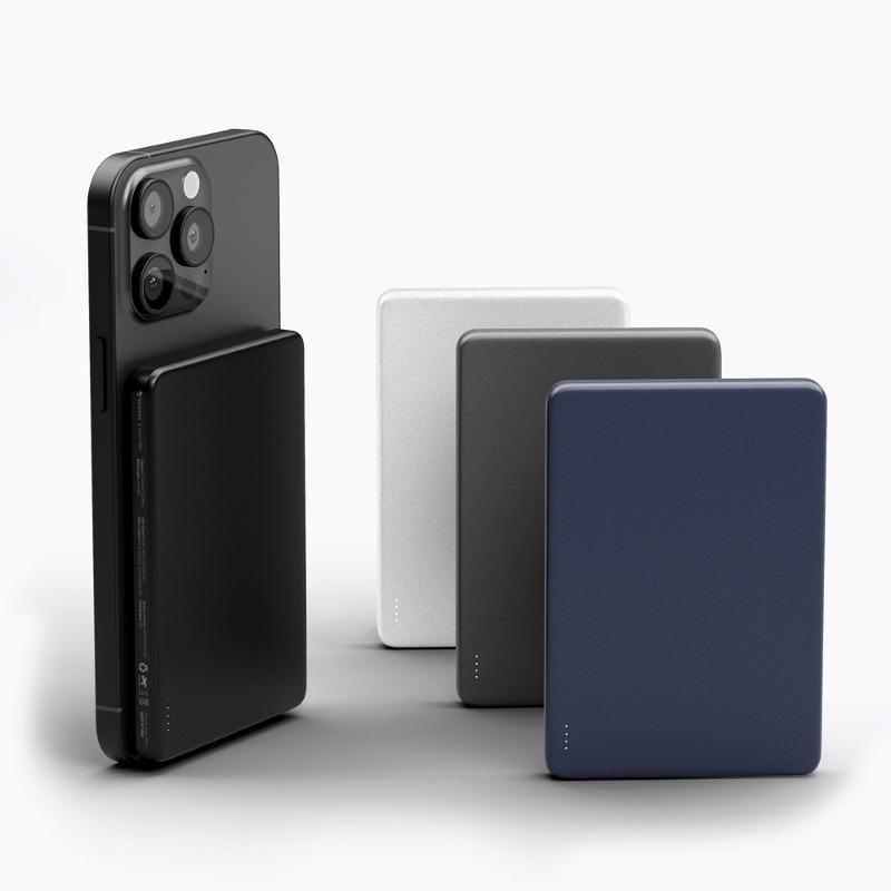 지니비 포켓비 초슬림 맥세이프 보조배터리 10000mAh, 아이폰 고속 무선 충전 휴대용