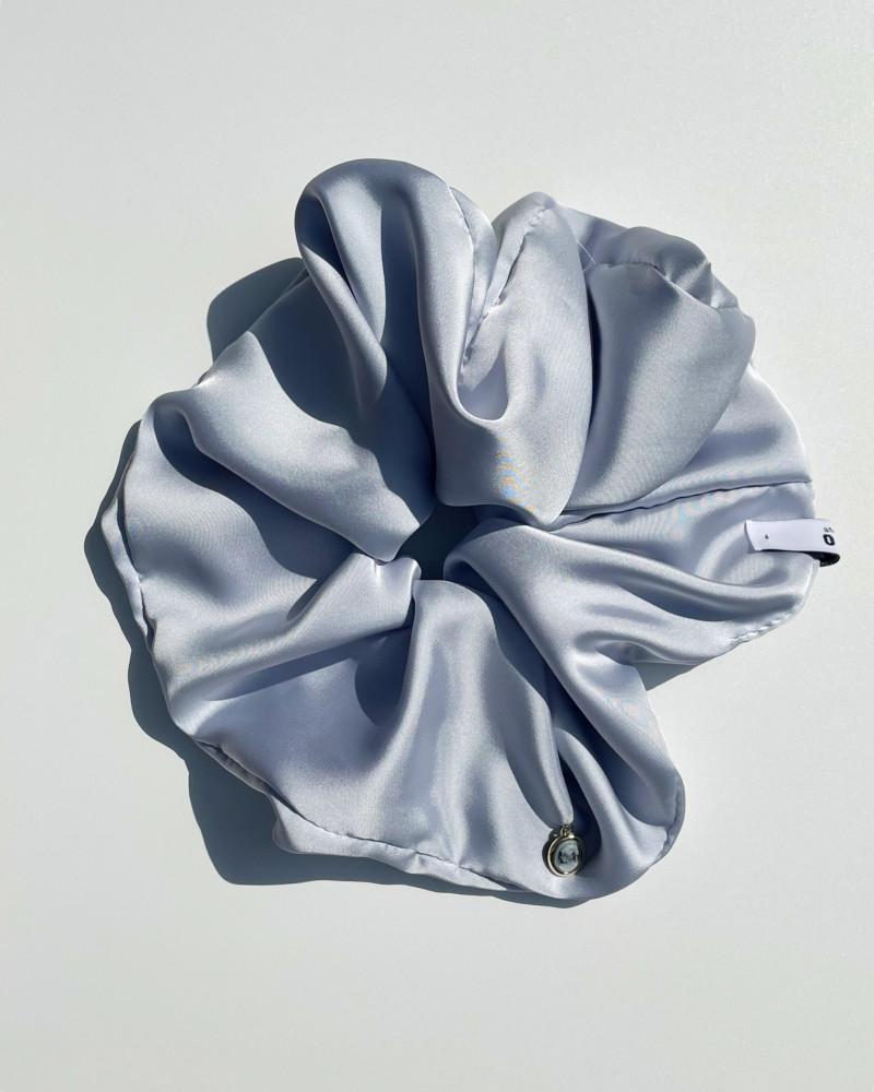 oar Cameo Satin Drop Wide Scrunchie [AiryBlue]