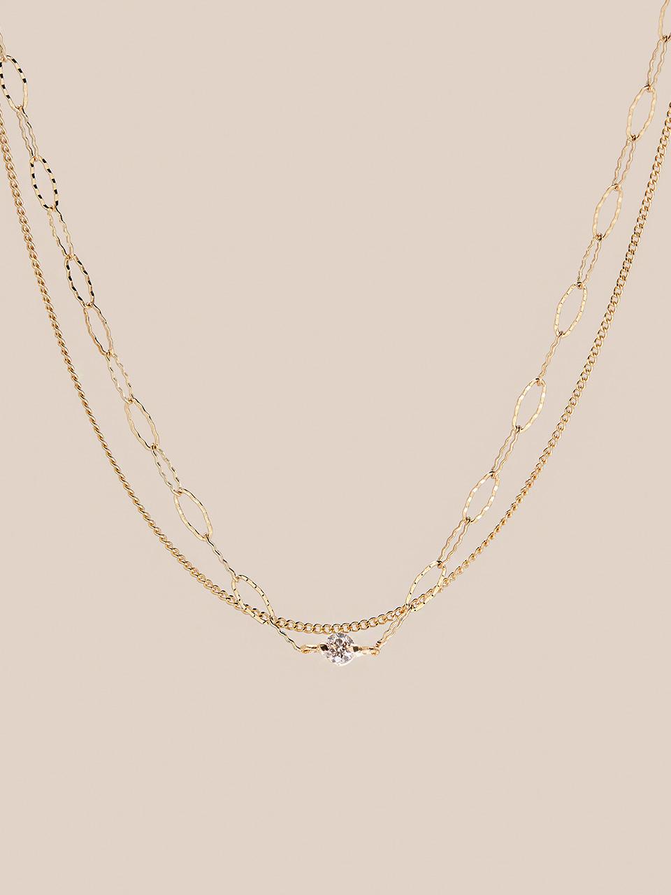 Pure Double Strand Diamond Chain Bracelet