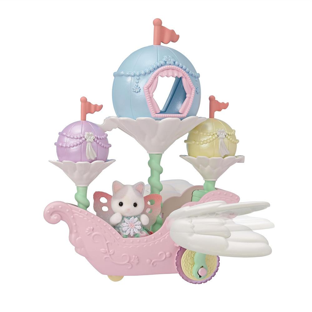 실바니안 유원지 하늘의 유메이로 비행선 요정 고양이 인형 날개 어트랙션 소품 세트