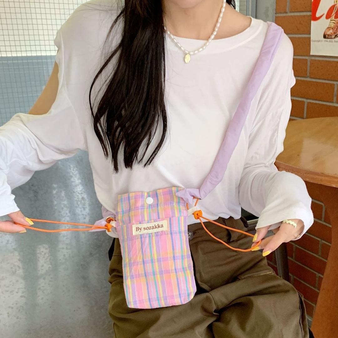 핸드폰가방 미니 크로스백 물병 가방 텀블러백 에코백 물통 파우치 주머니 드링크백 초등 학생 어린이 여성