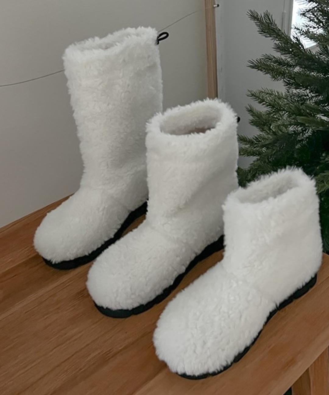 슈스프레소 에드몽 털 숏 미들 롱 부츠 3cm