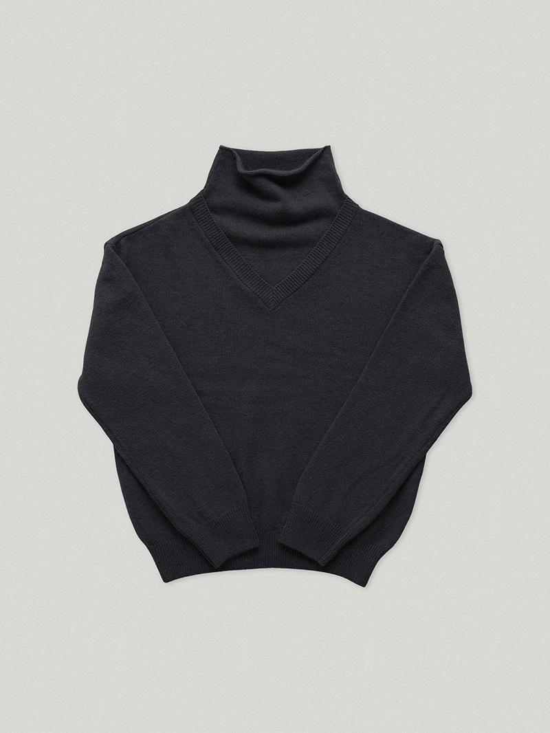 Charcoal Mails Layered Knit (3th)