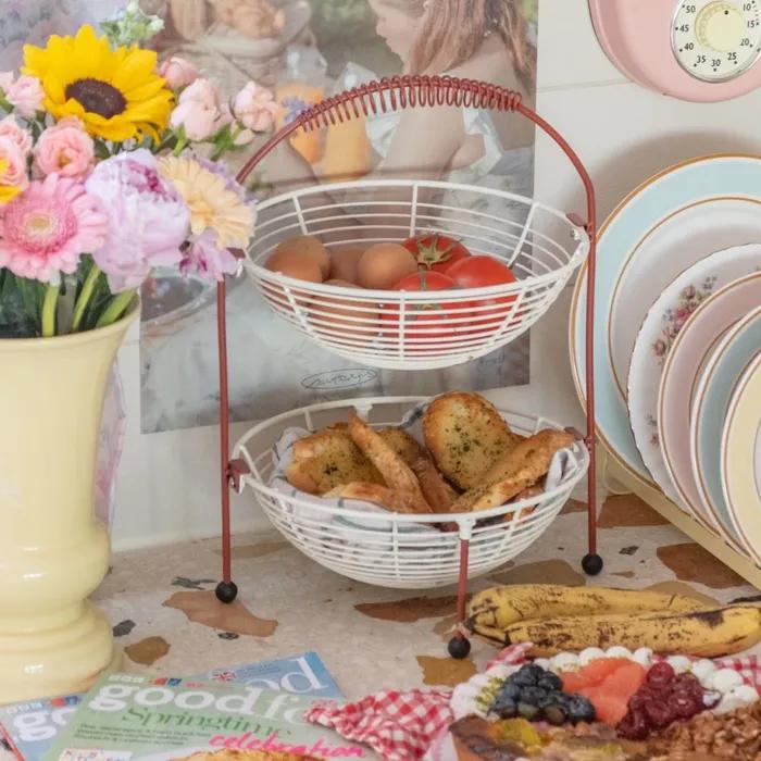 리베르떼코 2단 멀티 철제 바구니