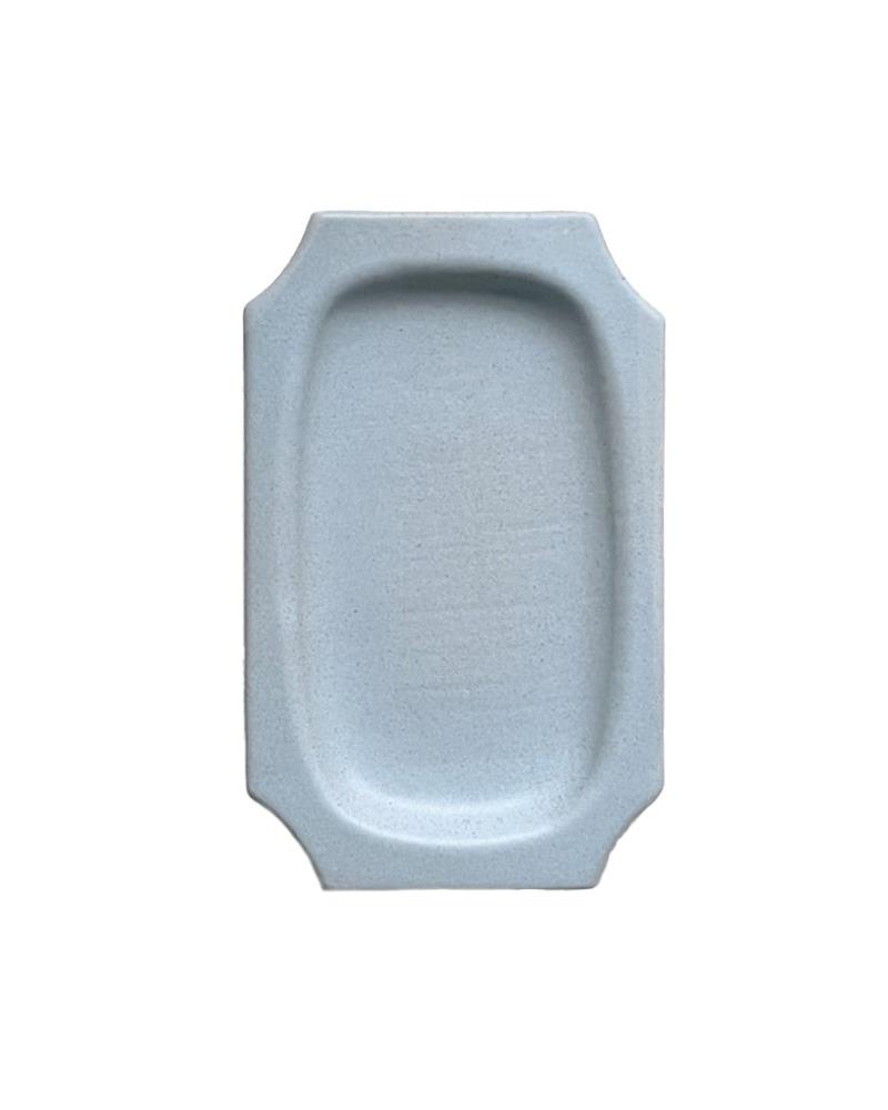 미니 스퀘어 접시 스카이블루 ss square plate ship skyblue
