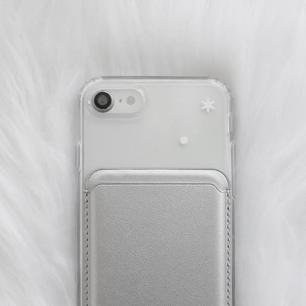 hioo magsafe wallet - silver.