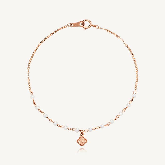 14k 페어로버 담수 진주 체인 팔찌