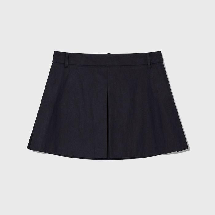 UNIFORM SHIRT MINI SKIRT (NAVY)