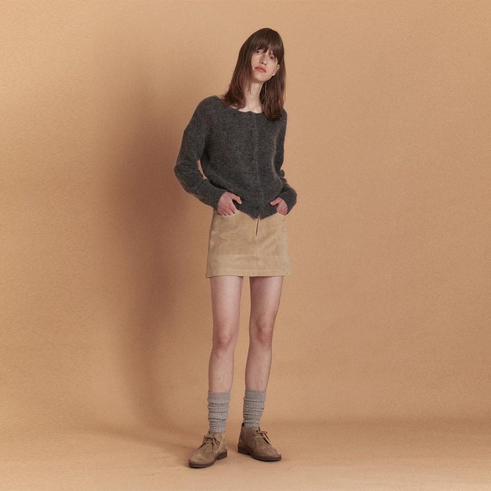 [10차] Mouse Kid-Mohair Cardigan (Gray)
