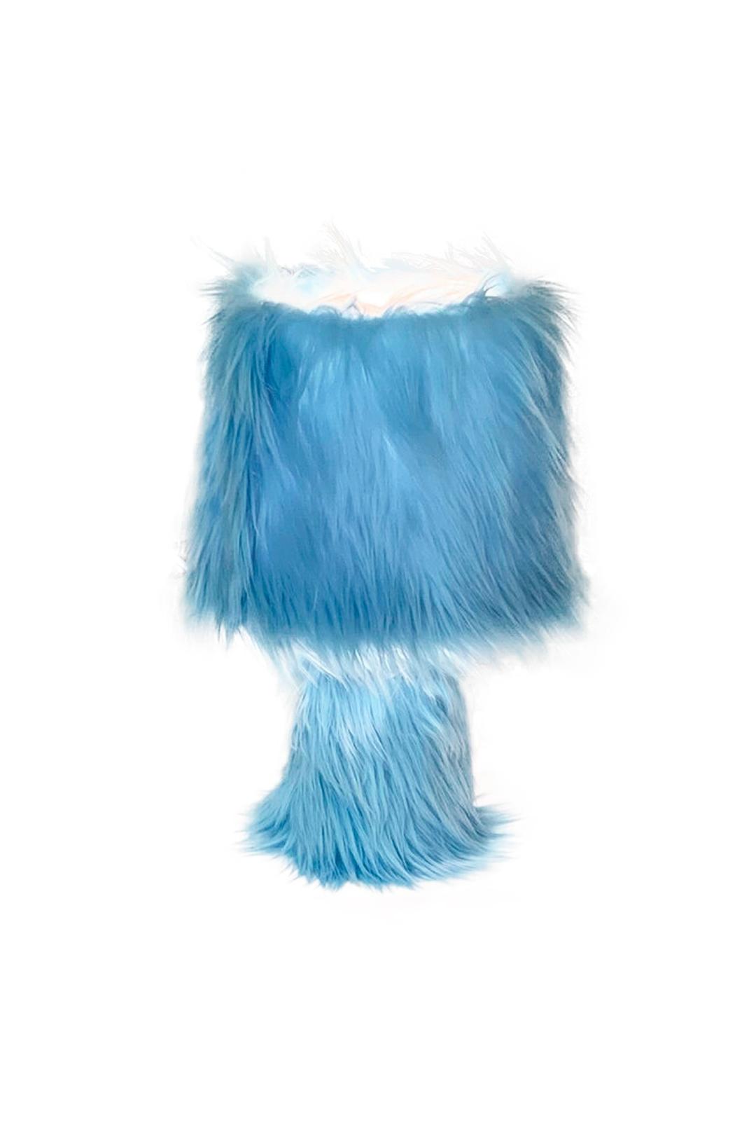furry lamp (sky blue)