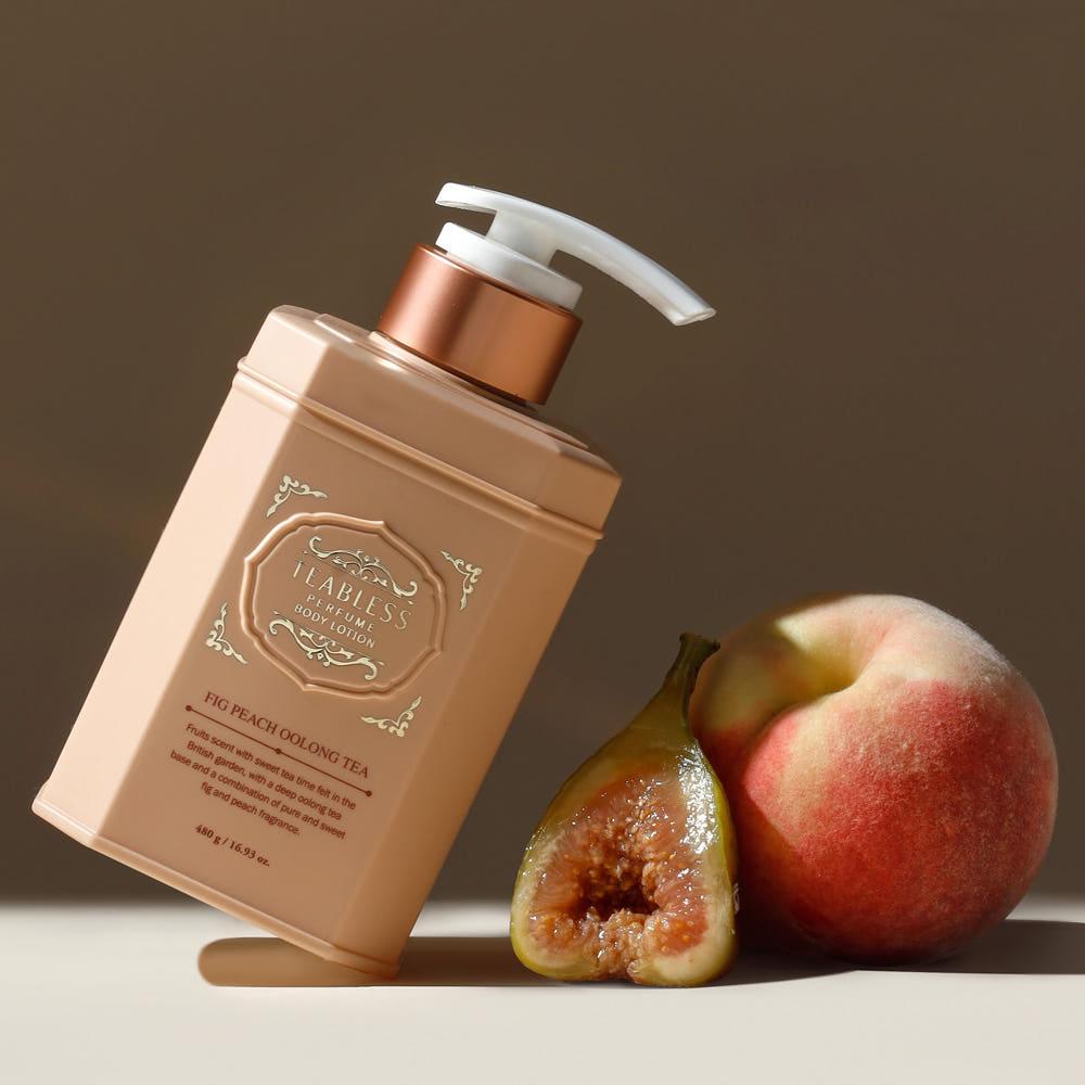 티블레스 우롱티 퍼퓸 바디 로션 보습제 올리브영 고보습 남자여자 대용량 무화과 피치향 , 480ml, 1개