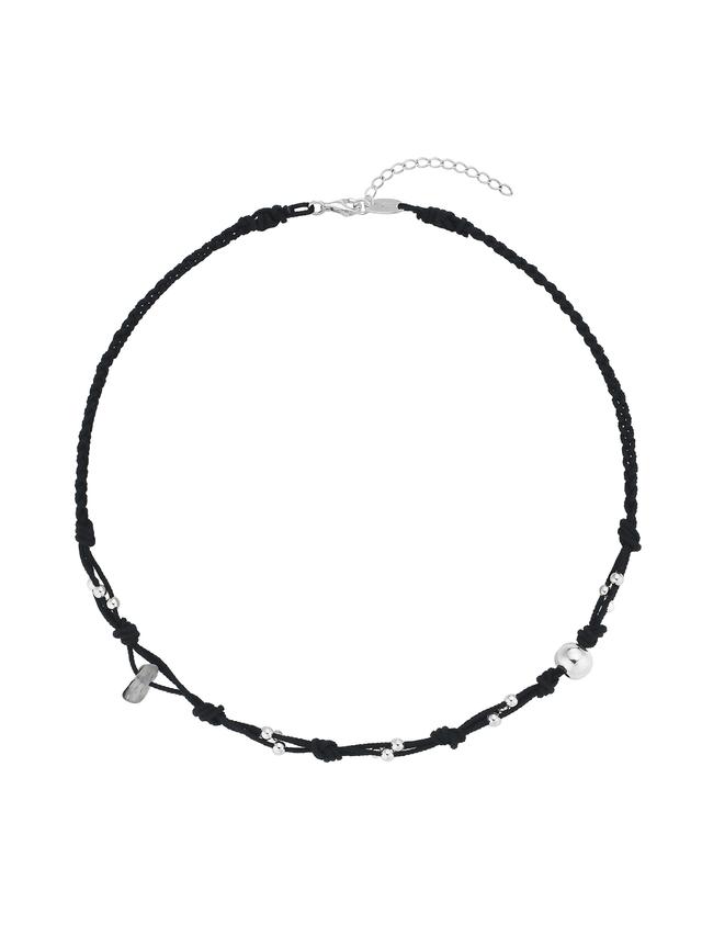KNOT NECKLACE - BLACK