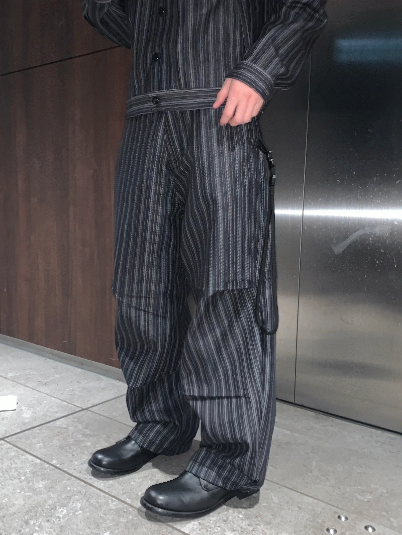 Var denim snap wide pants (1 color)