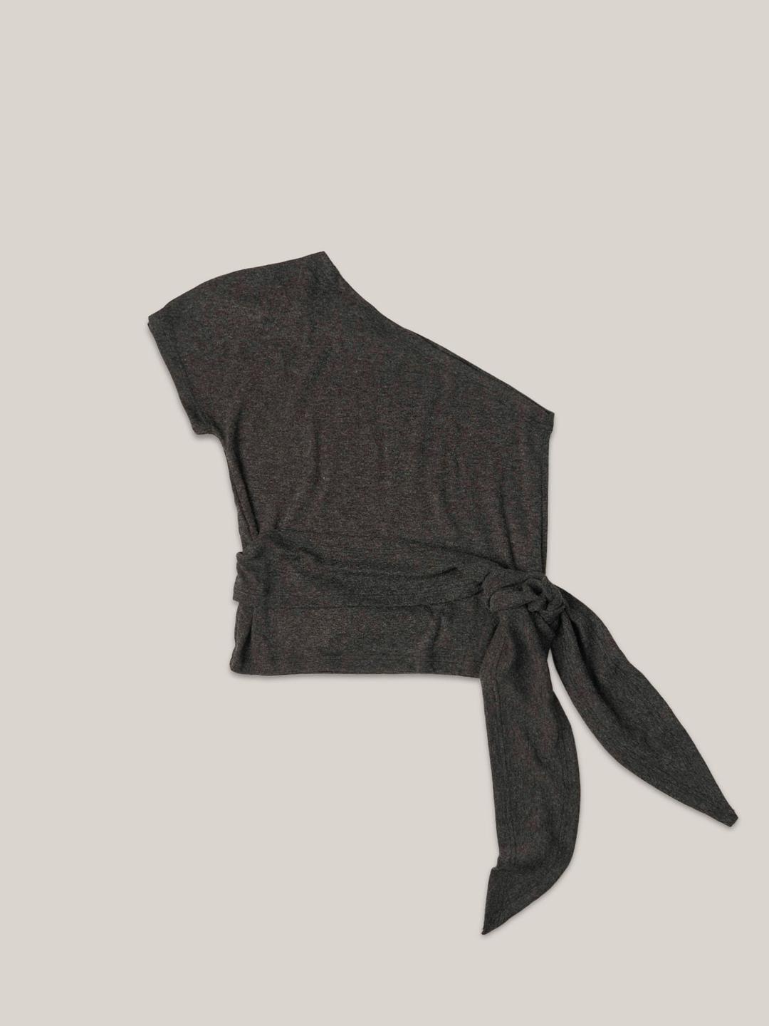 DIAGONAL TOP [ CHARCOAL ]