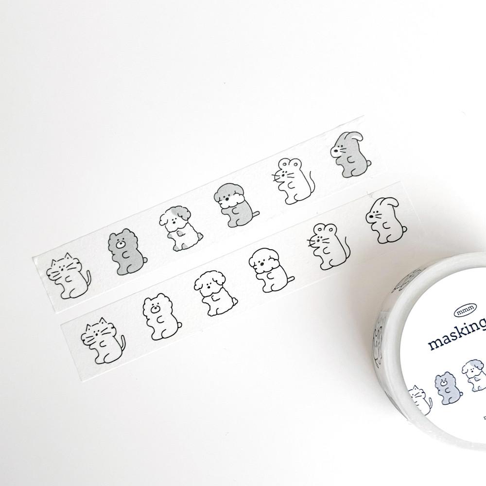 흑백동물원 마스킹테이프 mmm masking tape