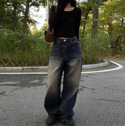 indigo sand washing pants 피넛 진청 샌드 워싱 팬츠 (S,M,L)