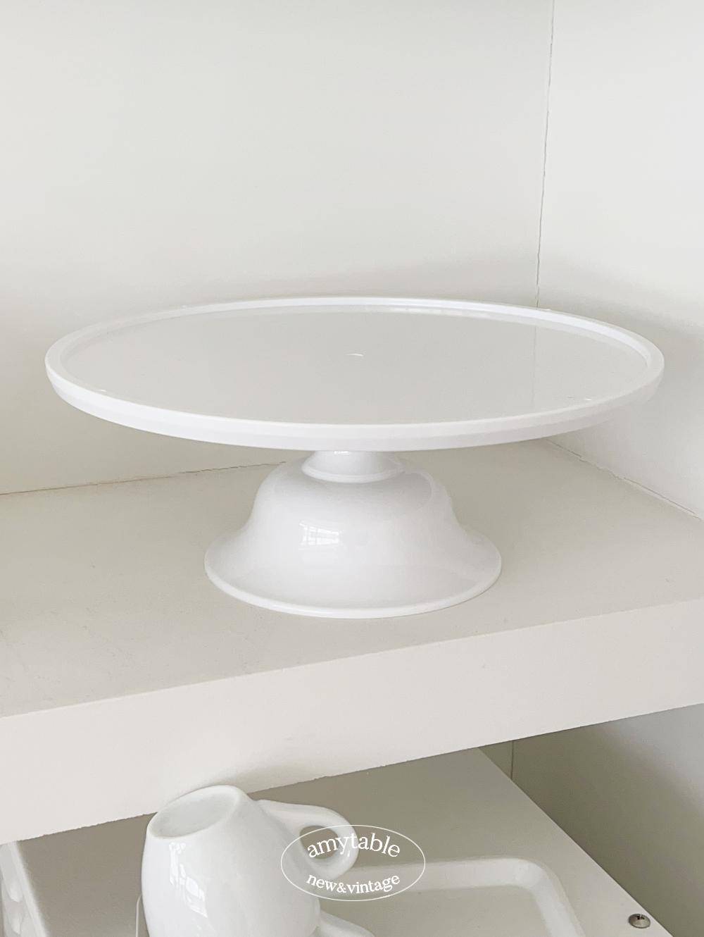 (에이미테이블) 홀케이크 스탠드 화이트낮은S