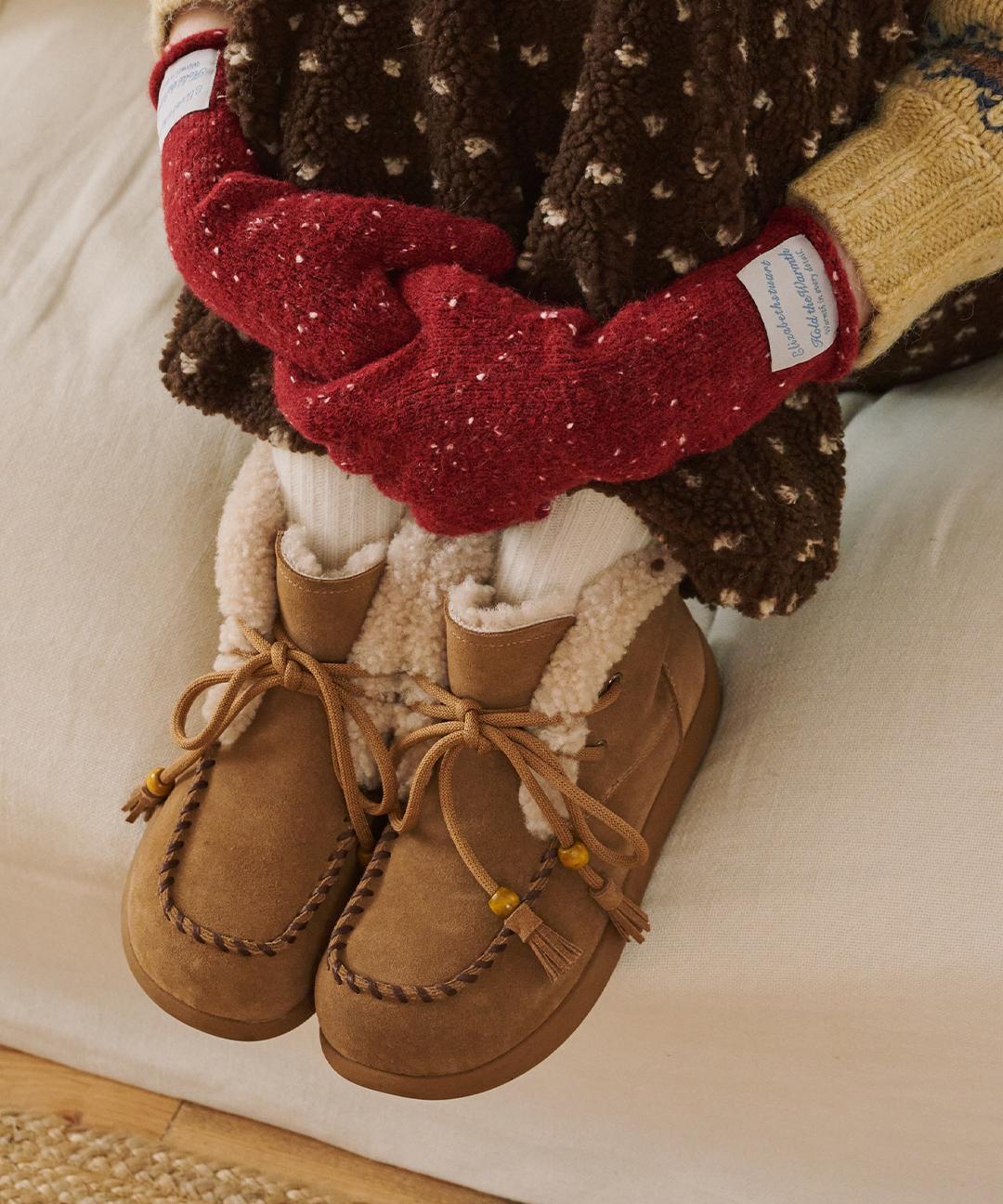 소가죽 방한 모모 보헤미안 어그 부츠 EBAL157748