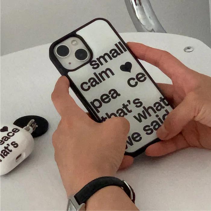 [+맥세이프]small heart epoxy case_cool white