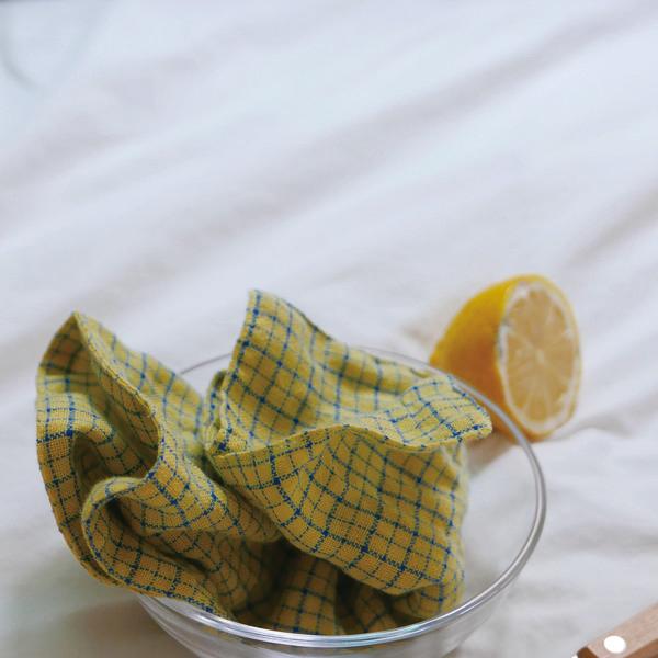 [KITCHEN CLOTH] GREENISH YELLOW GAUZE