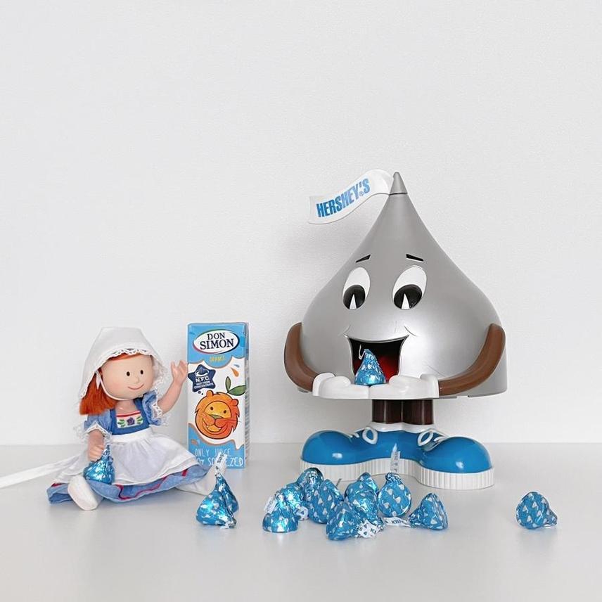 허쉬 키세스 초콜릿 디스펜서 빈티지토이 홈카페 소품