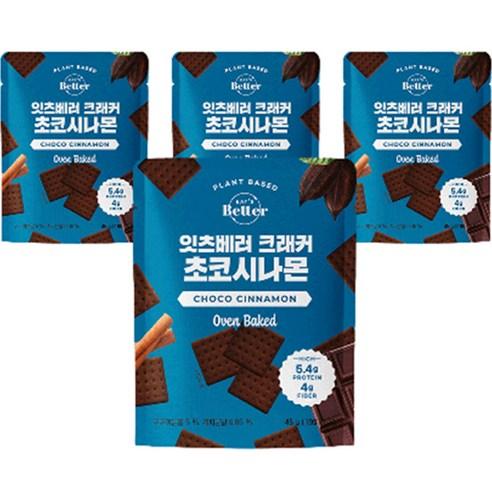 잇츠베러 크래커 초코시나몬맛, 45g, 4개 - 크래커 | 쿠팡