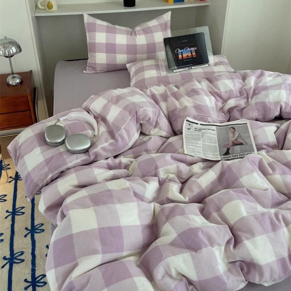 코지풀 소프트 워싱 라지그리드 이불커버세트 순면침구세트 5 colors