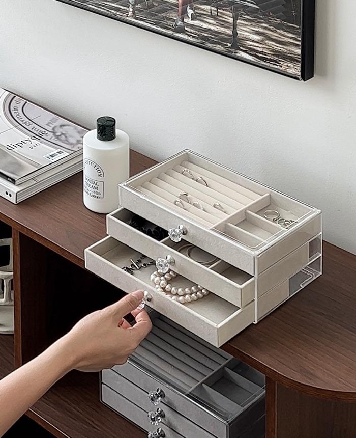 아크릴 3단보석함