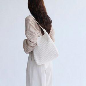 그린스터프 무심한듯 박시한 쇼퍼백 S 61 골지 코듀로이 corduroy canvas S