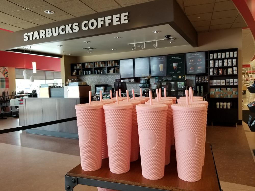 미국 스타벅스 콜드컵 핑크 그린 블랙 지압 콜드컵 텀블러