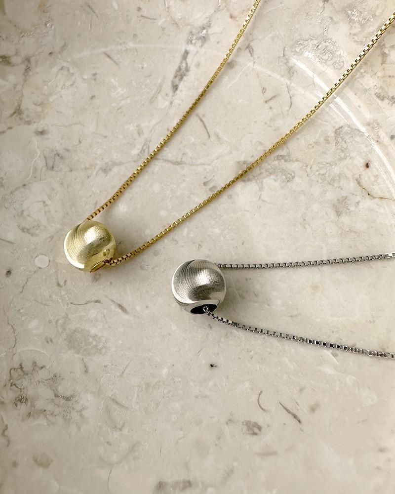 실버925 오브 서클 목걸이 N0185 : 젤로데이