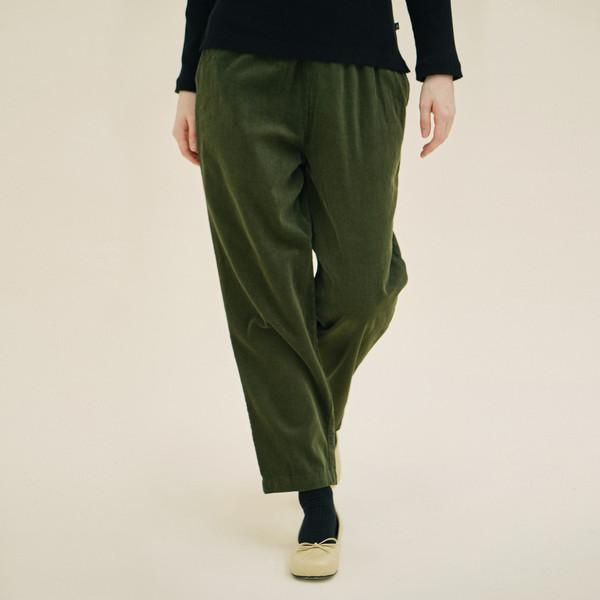 테이퍼드 팬츠 (코듀로이 코튼) 카키 233503SKH