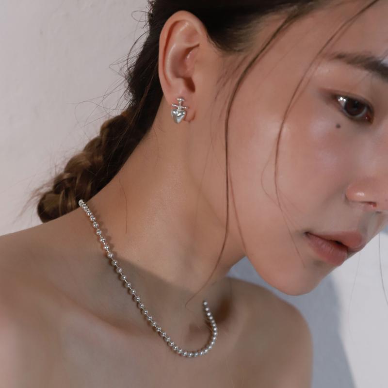 [aespa 카리나착용]Heart anchor earring