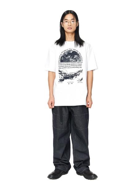 Half Planet T Shirt - White