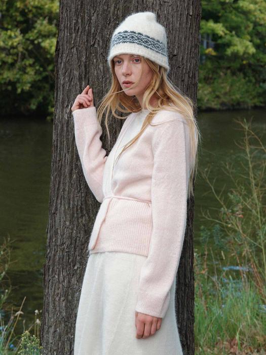 자카드 울 비니 NEX5WXB21